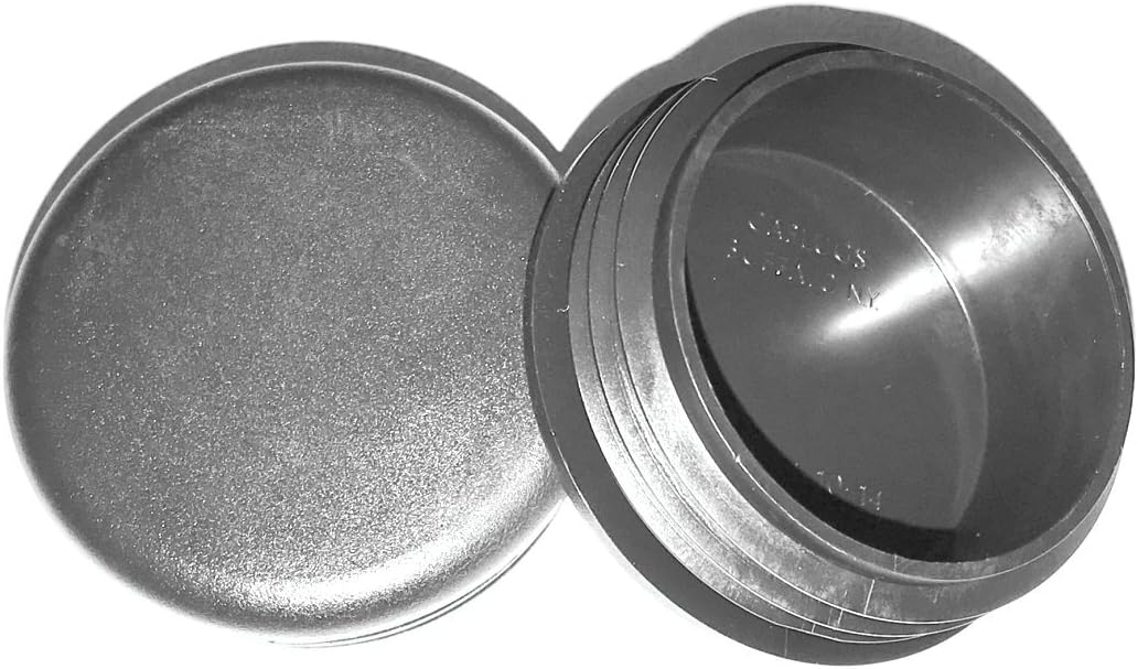 (Pack of 4) 2-1/4" CAPLUGS (10-14 Ga 1.99"-2.08" ID - 2.25 Inch OD) Round Black Plastic Caps | Office n Patio Furniture Finishing caps | Fitness Eqpt End Caps | Fencing Post Inserts | by SBD