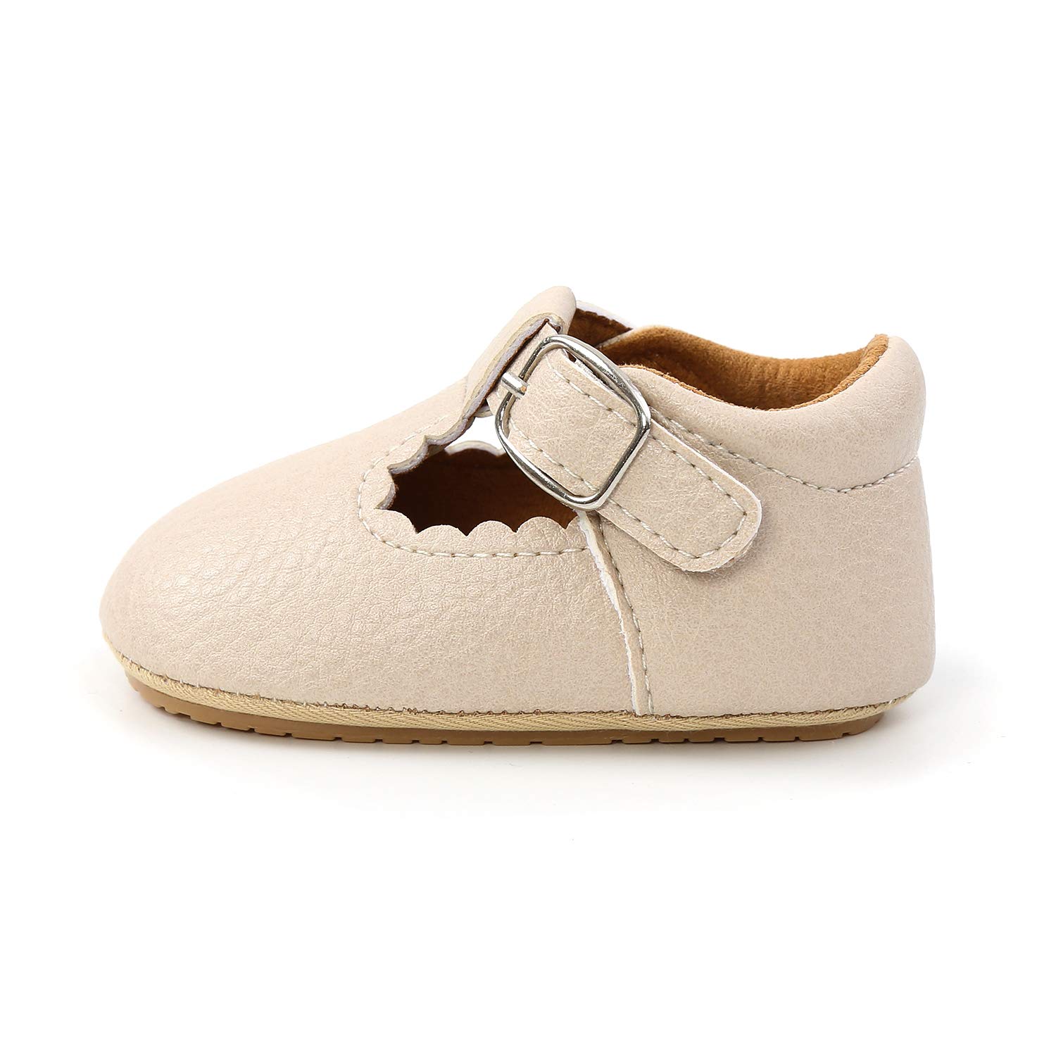 Baby Girls First Walking Shoes Mary Jane PU Leather Anti-Slip Princess Shoes Infant Baby Shoes — view 48
