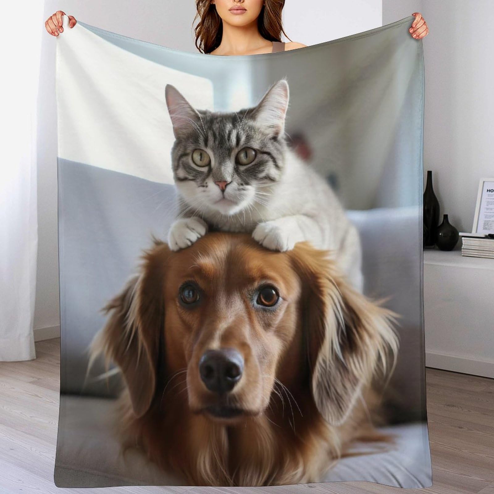 Manta de franela suave para sofá y cama con medidas de 130 x 180 cm