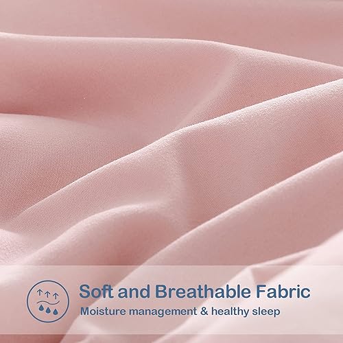 Miniatura 4 de EASELAND Edredón de plumón alternativo tamaño Queen de gran tamaño, relleno de edredón acolchado para todas las estaciones, suave y ligero con