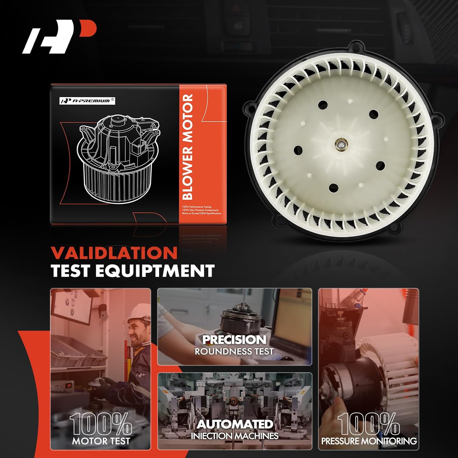 A-Premium Front HVAC Heater Blower Motor Compatible with Chevrolet Malibu 2004 2005 2006 2007 2008