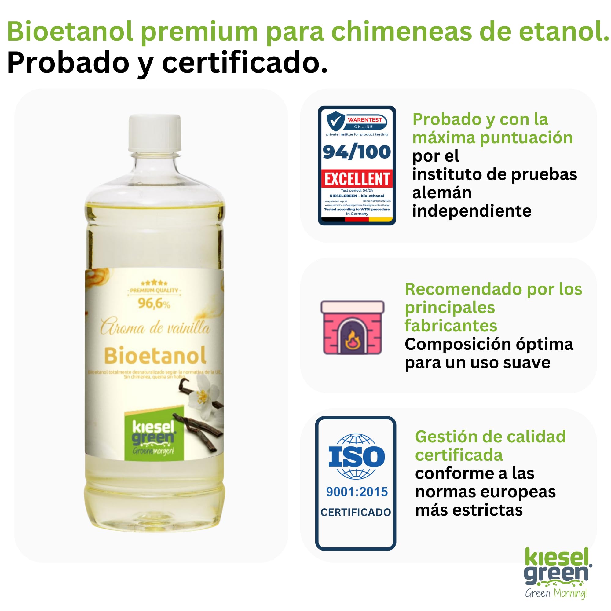 Bioetanol 12 x 1 litro con Fragancia para Chimenea de Etanol, Muchas Variedades – Bioalcohol como Fragancia de Ambiente – Estufas de Bioetanol, Biochimenea Etanol, Ethanol