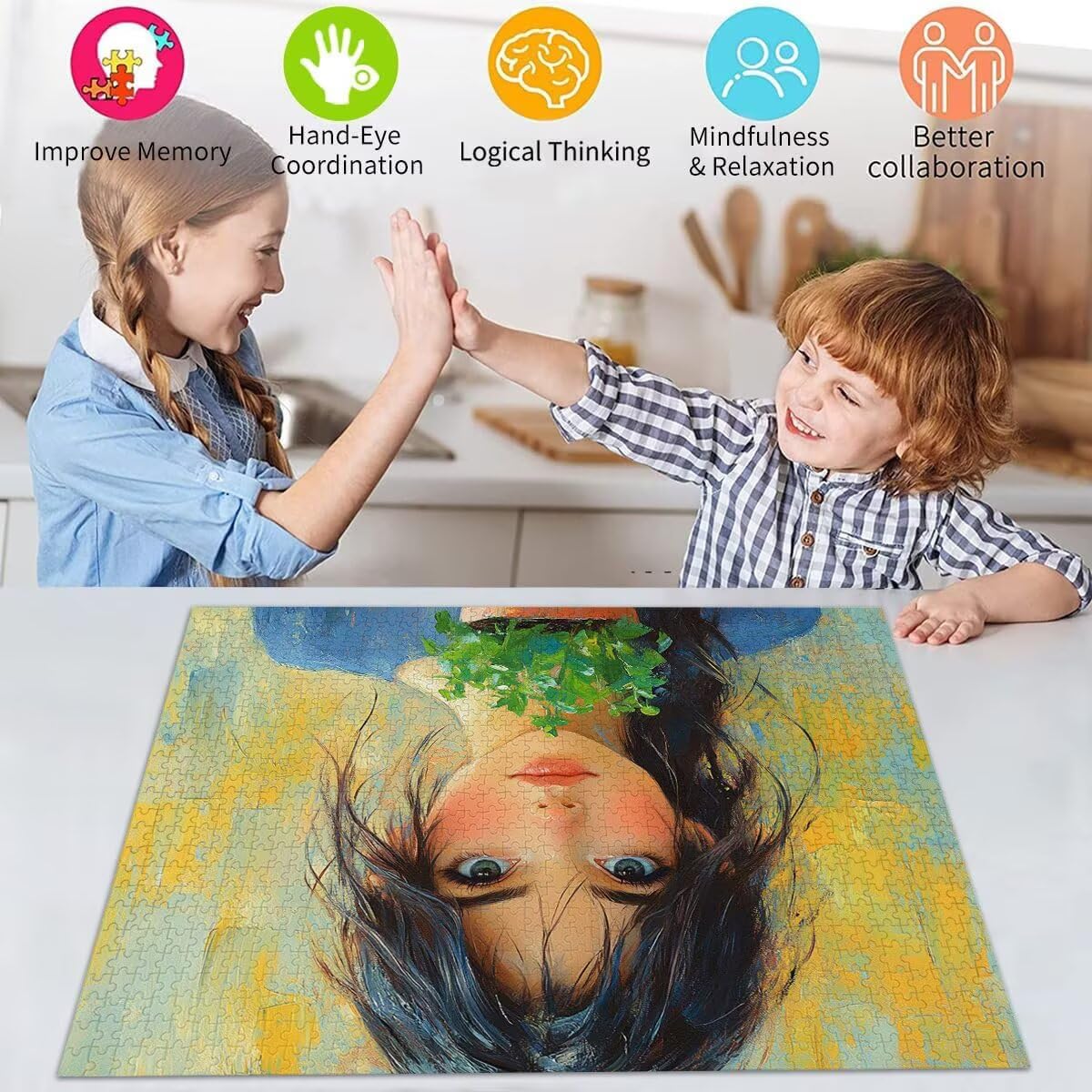 Puzzle Erwachsene 2000 Teile Mädchen Abstrakt Educa Jigsaw für Kinder ab 8 Jahren Mädchen Jungen, Erwachsene Impossible Klassische Puzzles Schwer, Anspruchsvoll Spielspaß, Als Geschenke 70x99cm t-764