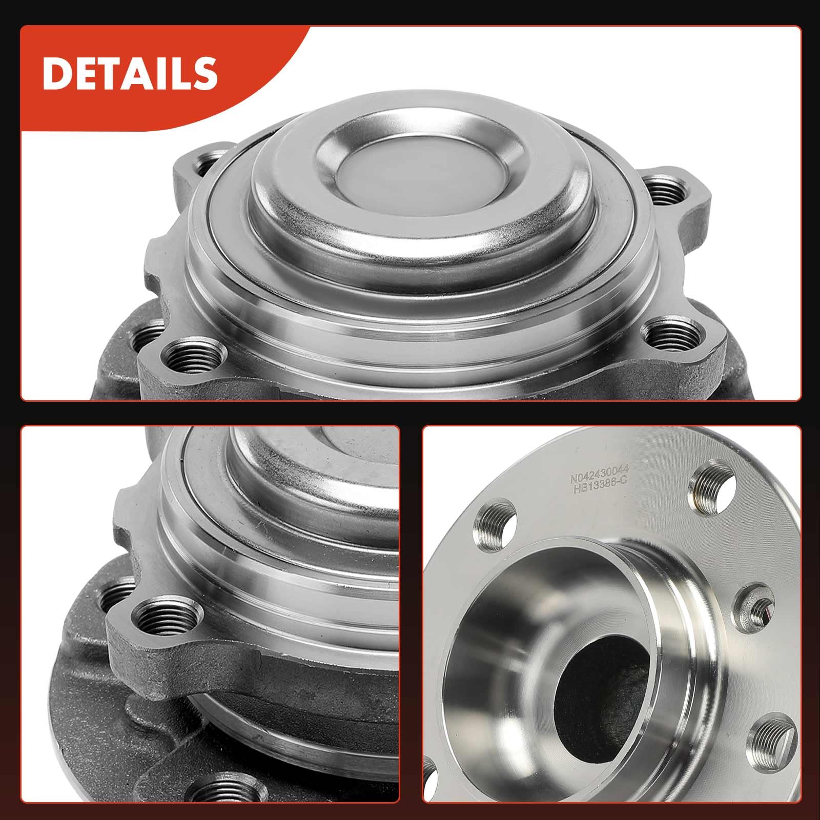 Frankberg Kit de cojinete de rueda delantera con anillo magnético ABS