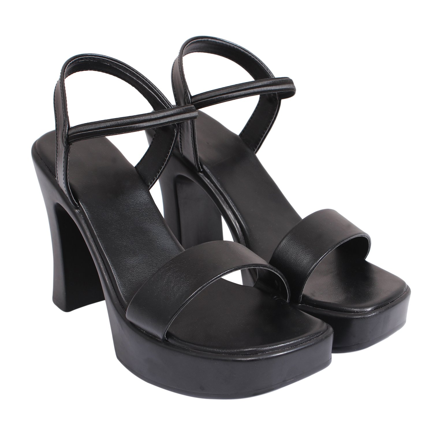 Right Steps Womens Black Fashion Sandals| Heels for Girls| Heels for women| Women Footwear (B09HM7L74G) Amazon Price History, Amazon Price Tracker