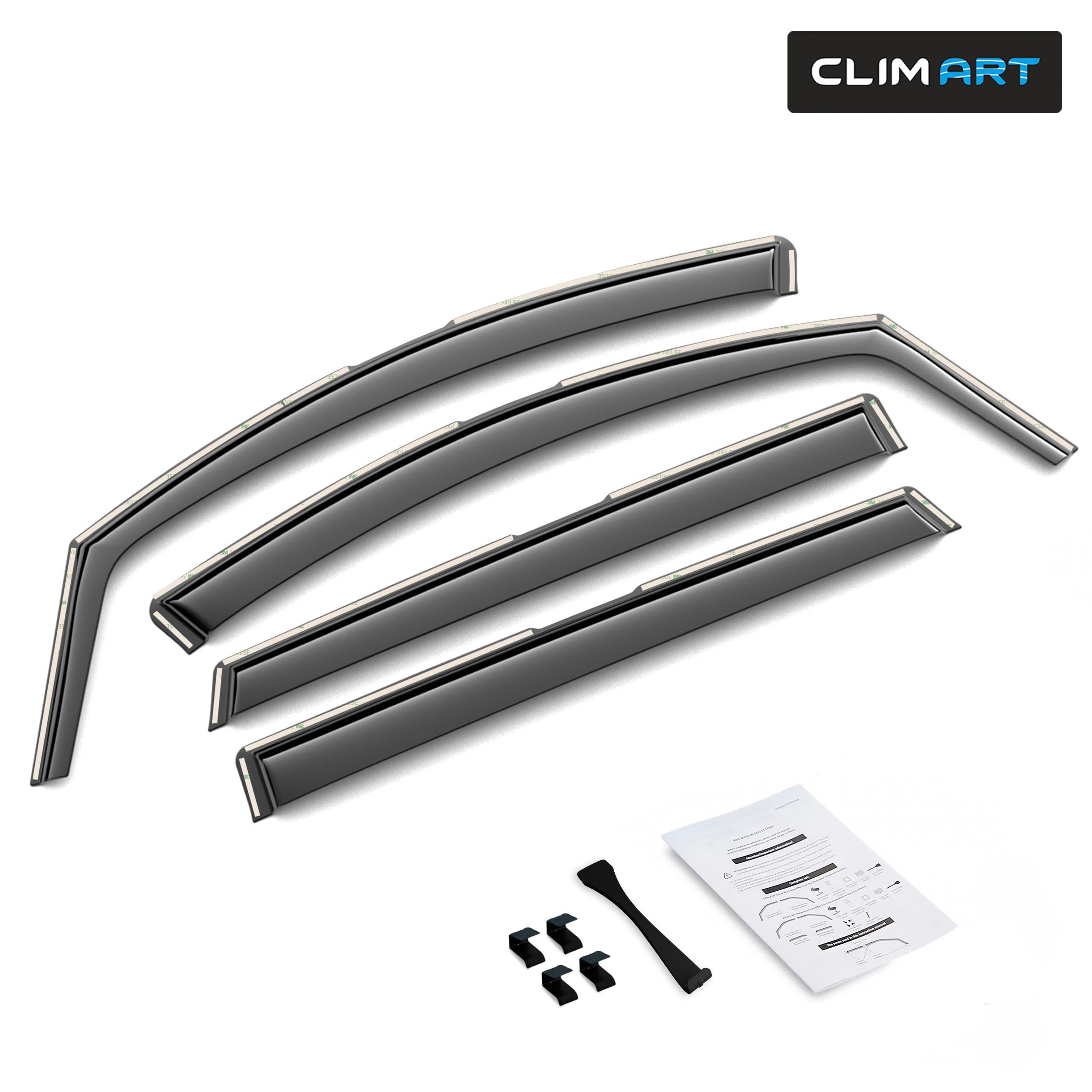 CLIM ART Windabweiser für/kompatible mit Hyundai Santa Fe 18-24 Kanal 4 St.
