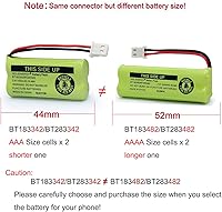 Vista 4 de GEILIENERGY BT183342 BT283342 BT166342 BT266342 BT162342 BT262342 Battery Compatible with CS6114 CS6419 CS6719 AT&T EL52300 CL80112 CS6719-2