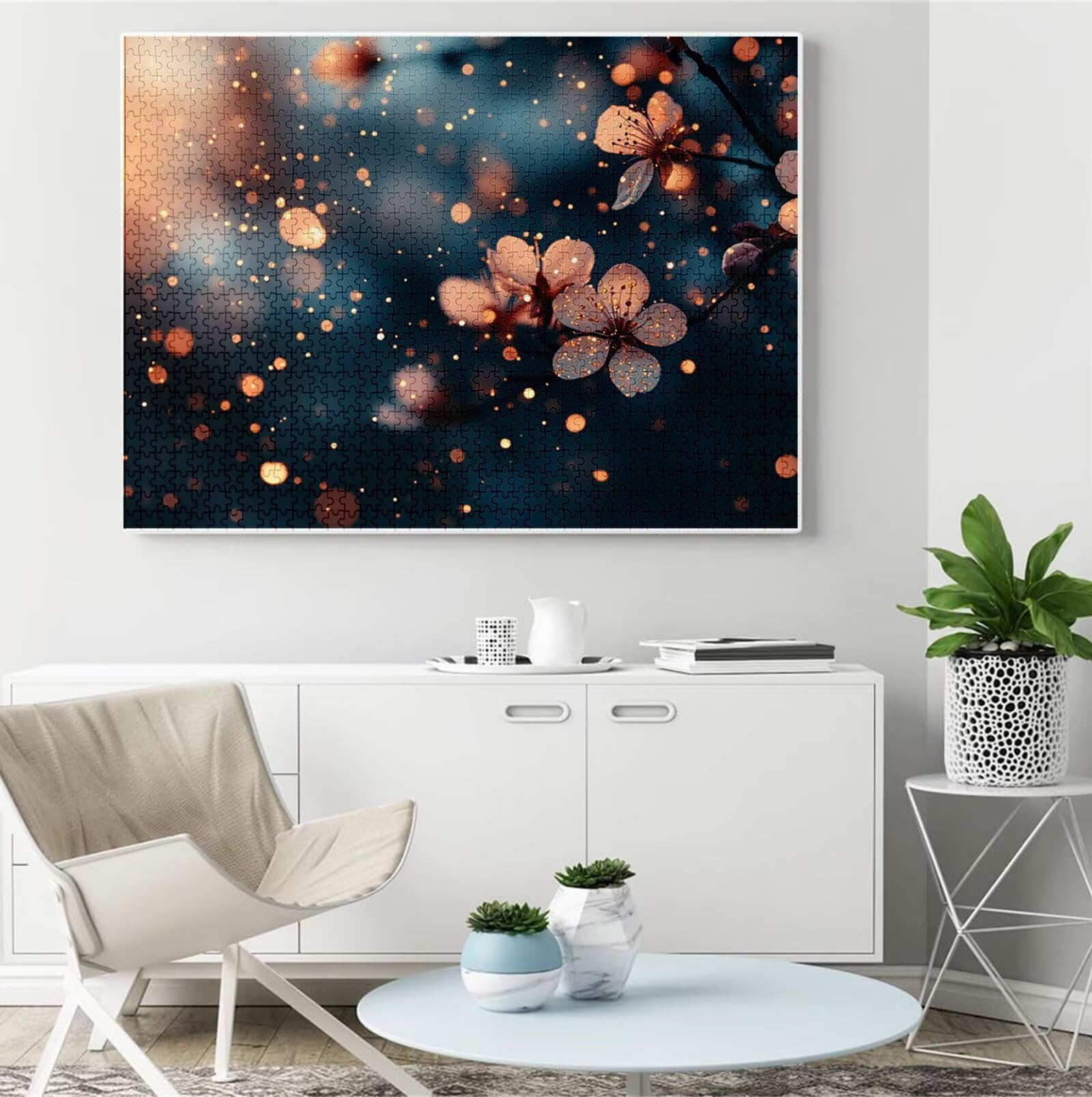 Puzzle 3000 sztuk dla dorosłych, drewniane puzzle kwiatowe dla dorosłych, wymagające wymarzenia puzzle edukacyjne dla rodzin, łamigłówka z pudełkiem do dekoracji domu, prezent świąteczny dla kobiet B