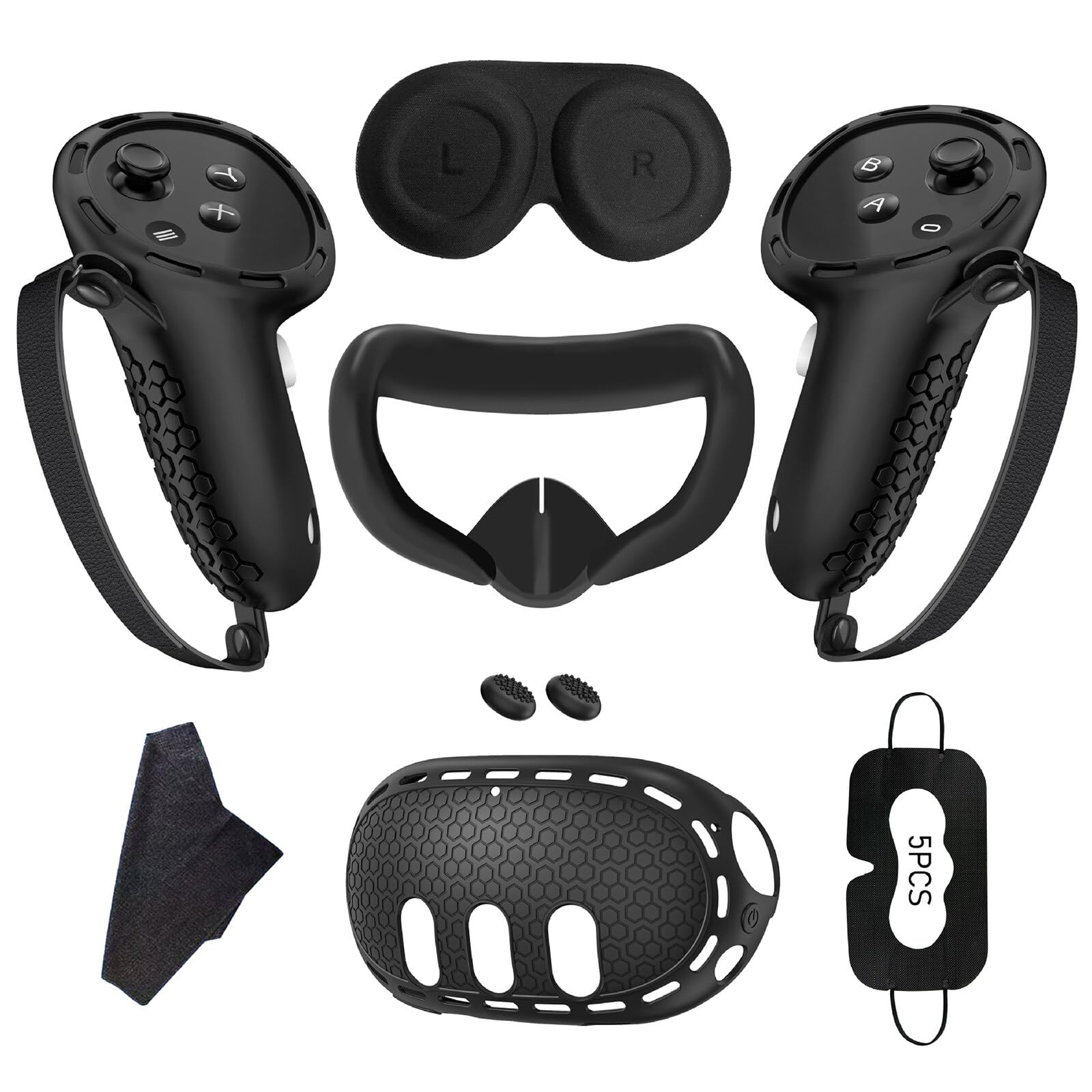 Ensemble de coques en silicone pour Meta Quest 3,Accessoires pour Meta Quest 3,Silicone pour Les articulations,une coque de protection pour manette de réalité virtuelle