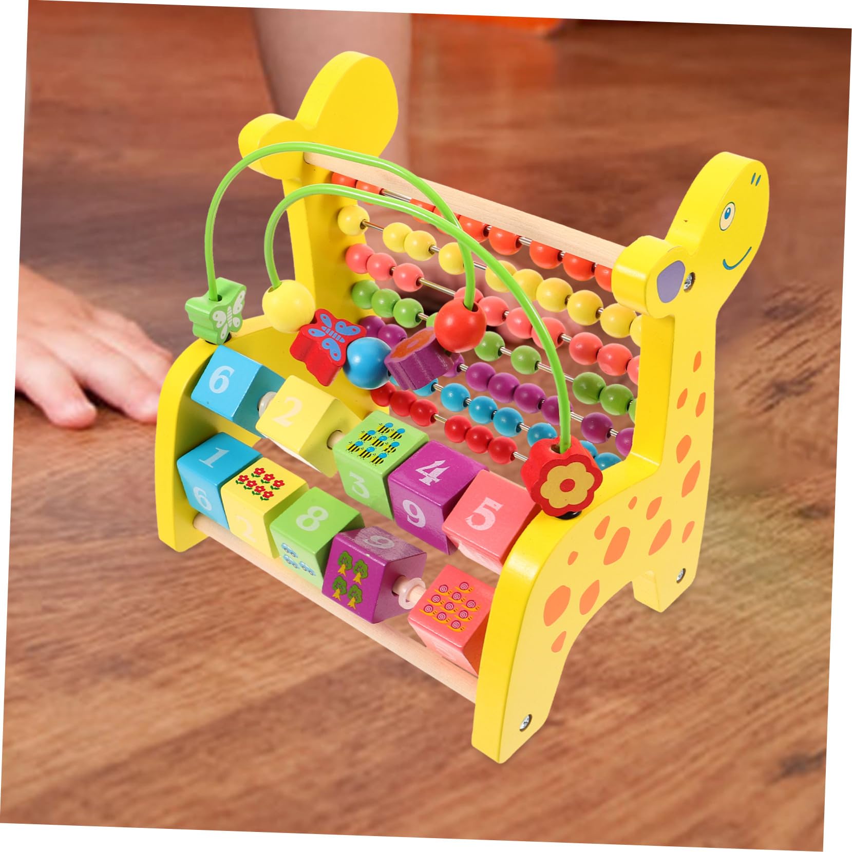 Didiseaon Ábaco Educativo para Niños y Adultos de Material Sintético Cuentas Coloridas para Estimular la Coordinación Mano-Ojo y Concentración Aprendizaje