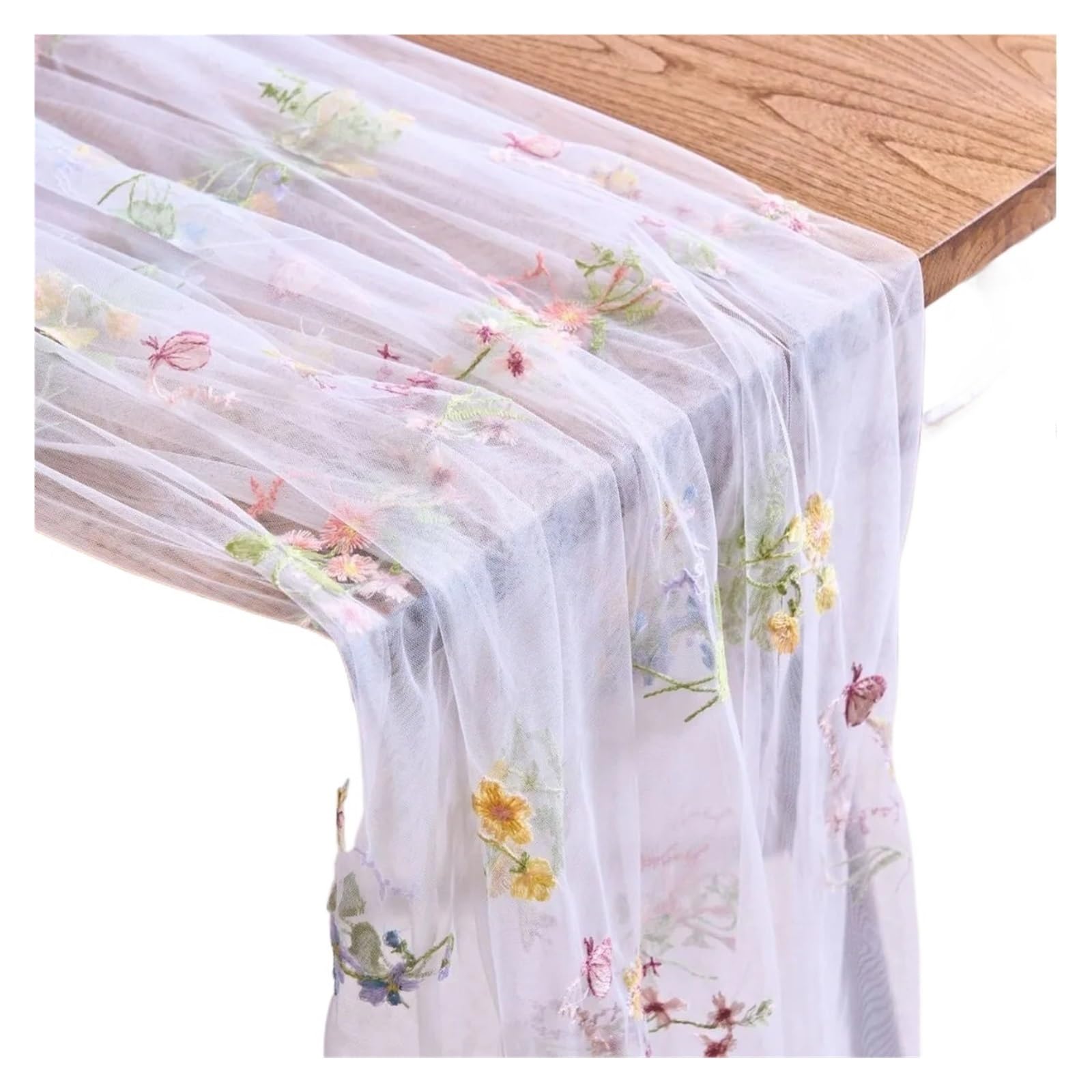 floral tablecloth Colorful Embroidered Lace Table Runner