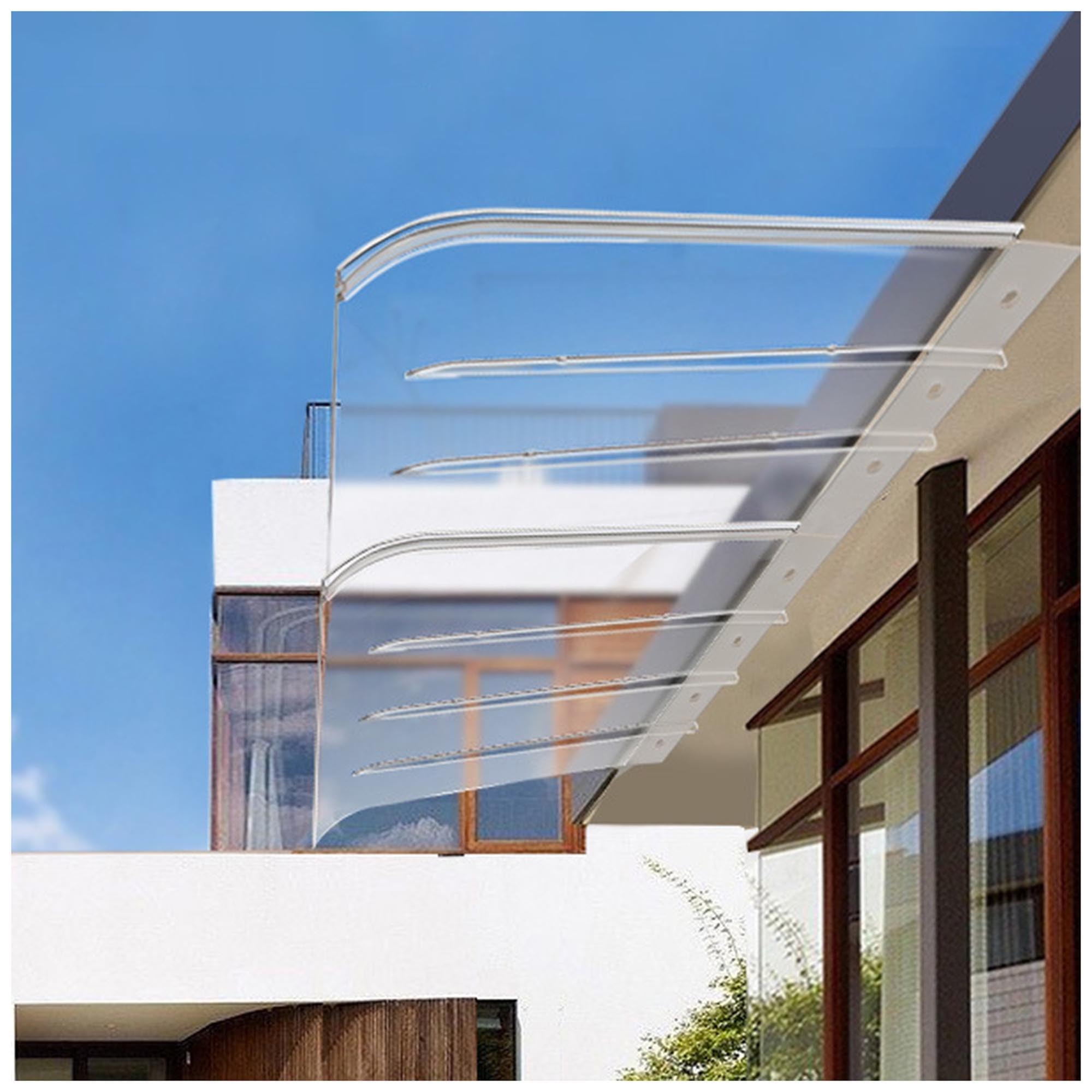 Auvent de porte en polycarbonate haute résistance pour fenêtre et porche