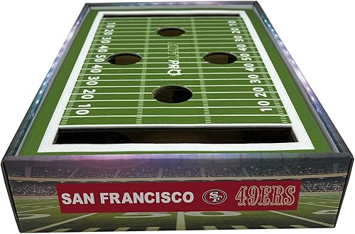 Miniatura 6 de NFL San Francisco 49ers - Rascador para gatos para el estadio de fútbol de San Francisco 49ers. Juguete para gatos para el día del juego con 2 bolas