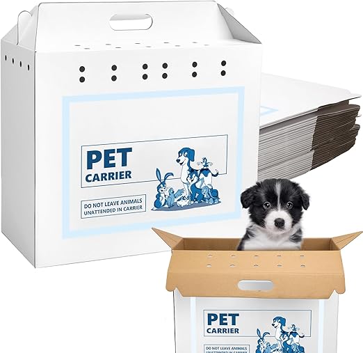 Tenceur 40 Pieces Disposable Cardboard Pet Carriers