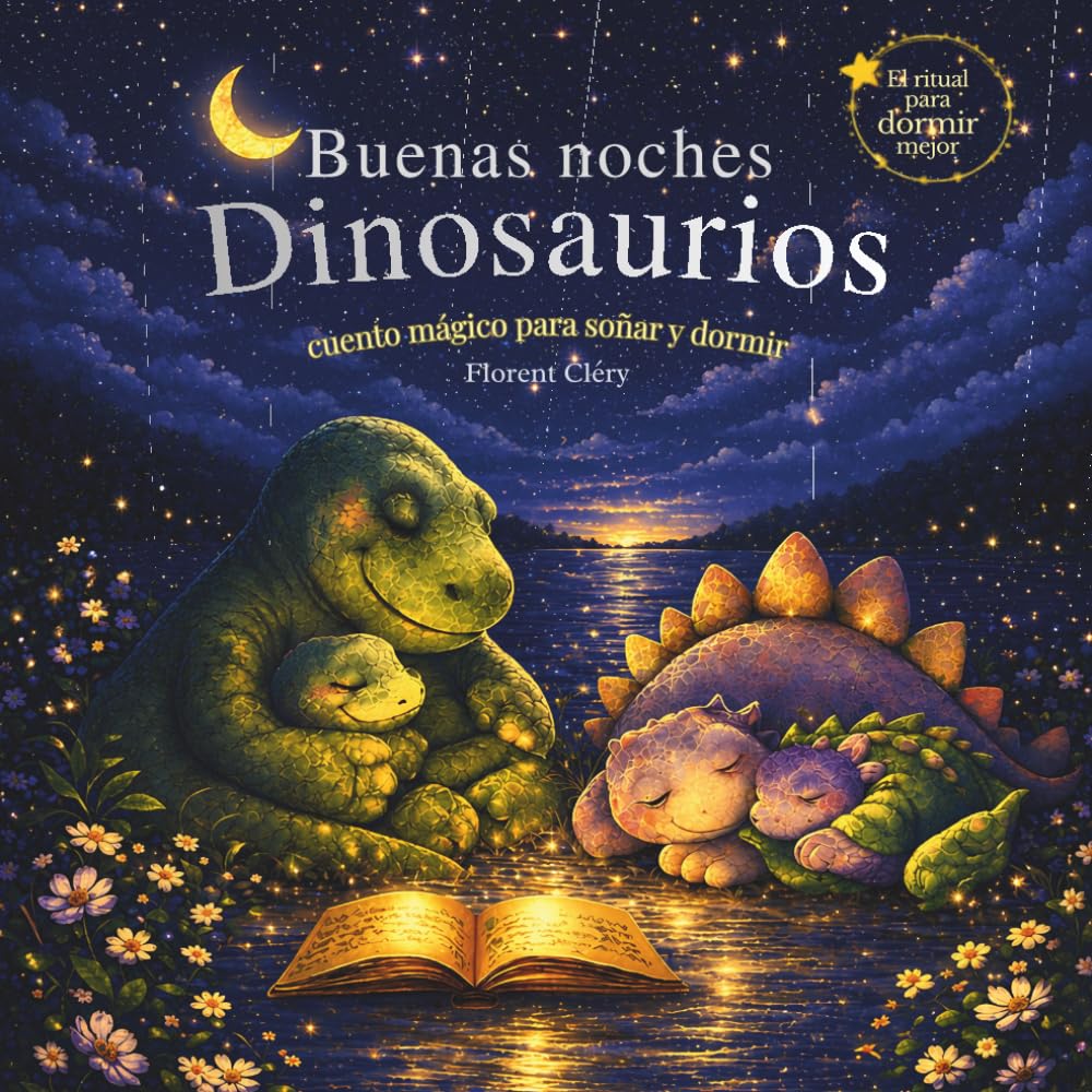 Buenas noches Dinosaurios: Cuento mágico para soñar y dormir | Rutina de sueño infantil para niños de 2 a 6 años