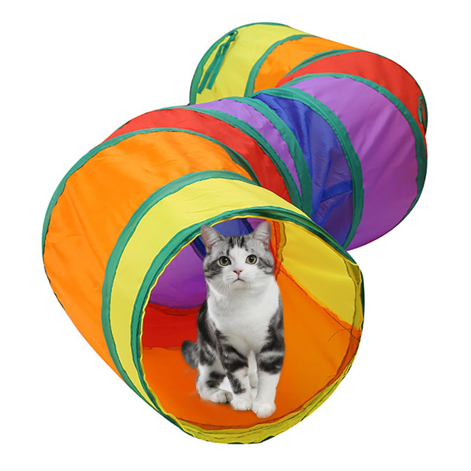 ペット猫トンネル チューブウサギ、猫ちゃん、と犬 マルチカラー 楽天市場】猫 トンネル おもちゃ ネコ トンネル ベッド ハウス
