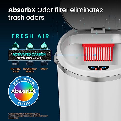 Miniatura 9 de iTouchless - Bote de basura con sensor y sistema de control de olores para la cocina