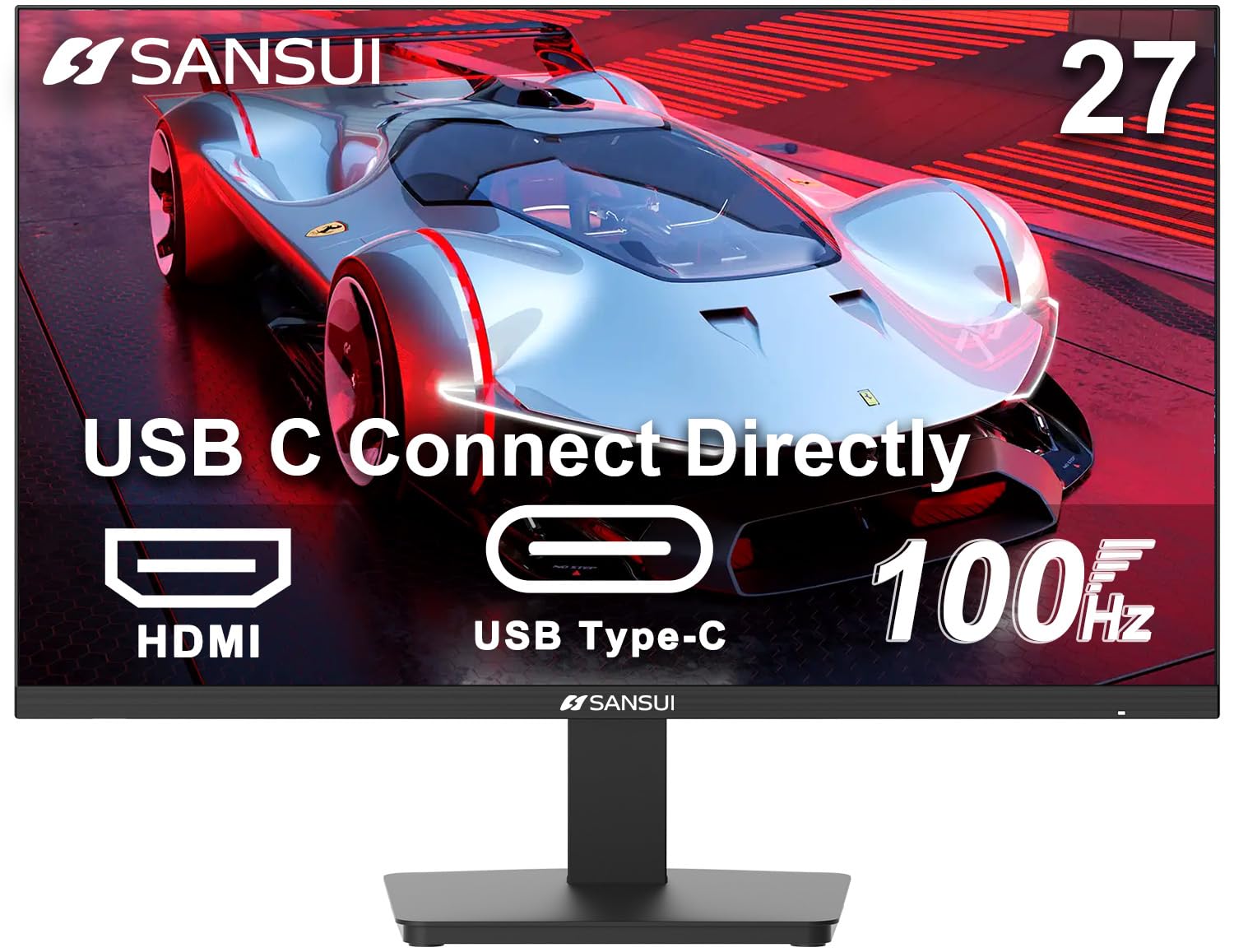 nami27☆ Amazon.com: SANSUI 27 Inch Curved Gaming Monitor