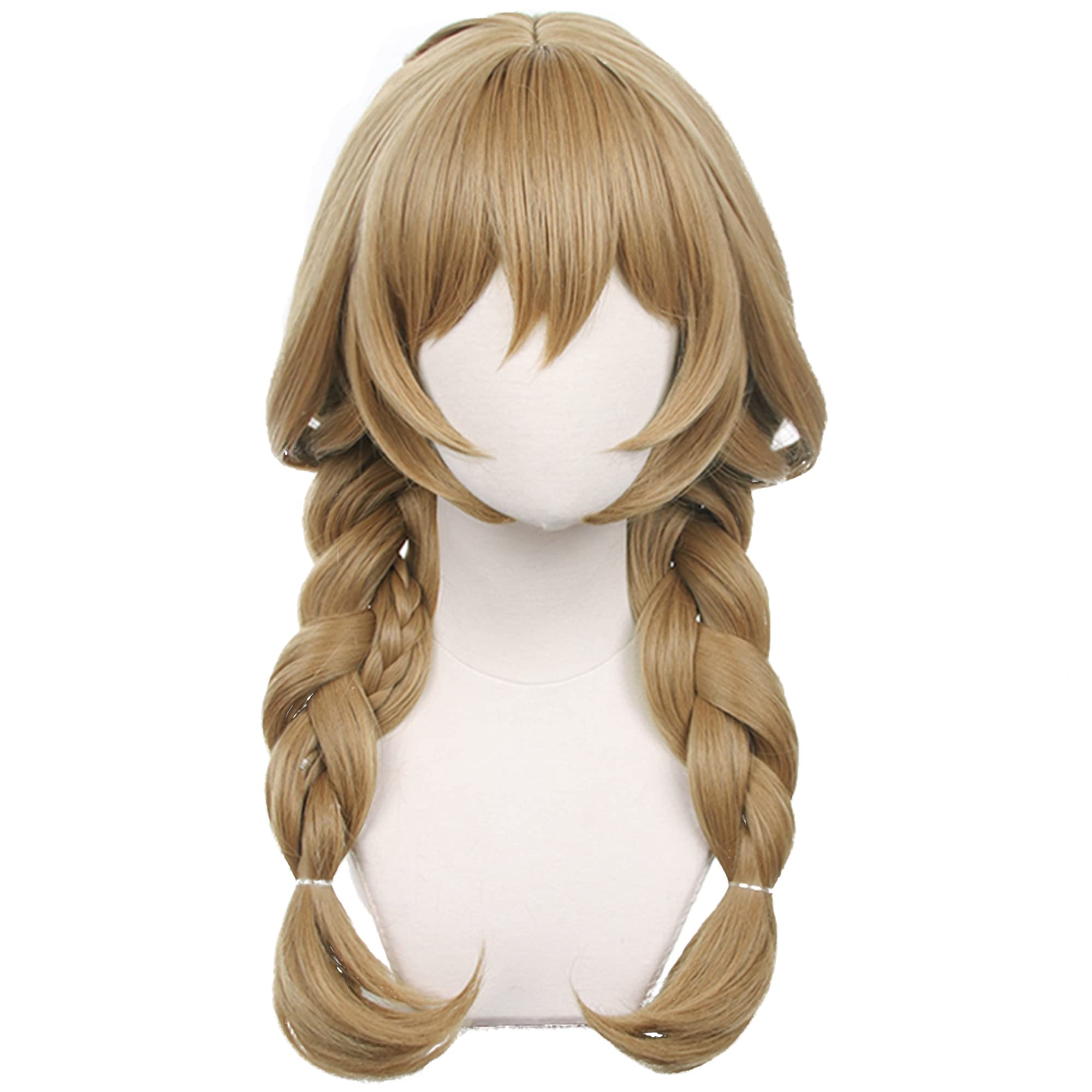 Brow Doublen Braid Long Cosplay Wig with Bangs Heat Resistant Synthetic Hairs for Women Cos Anime Comic Con Party Replacement Wigs - Image 2