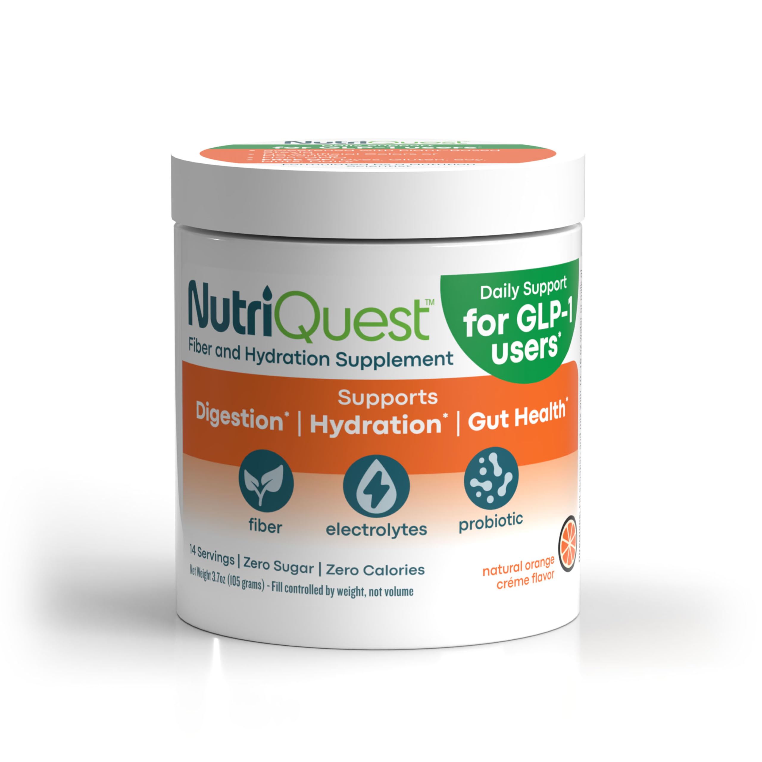 Daily GLP-1 Digestion Supplement, Orange Creme, 2-Week Supply