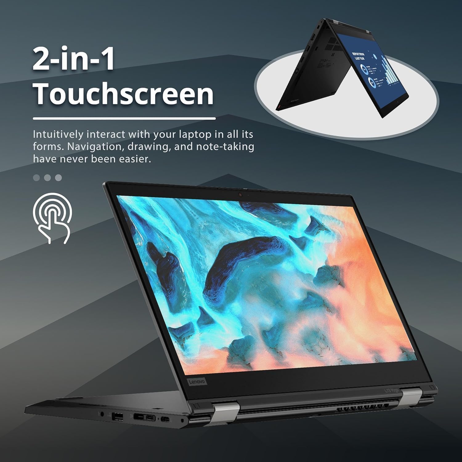 Amazon.com: Lenovo ThinkPad L13 Yoga 2 in 1 Laptop FHD(1920x1080
