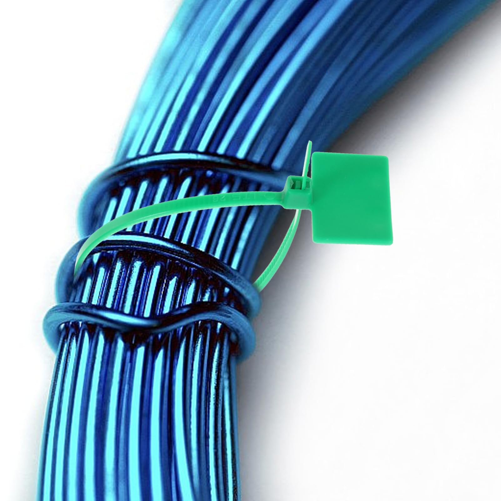 Housoutil Marcatori Per Fascette in Nylon 250 Pezzi/scatola 4x150 Mm Fascette Autobloccanti Per Lorganizzazione Dei Cavi