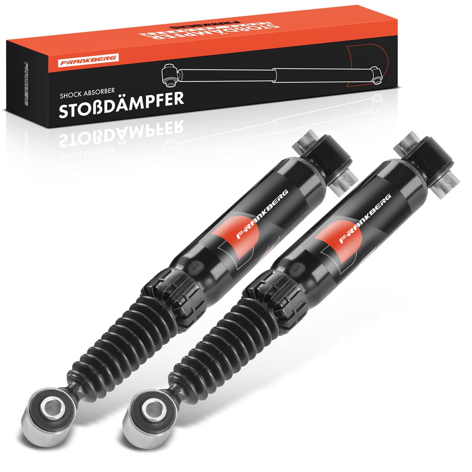 Frankberg 2 amortisseurs arrière 355 mm à pression de gaz 5206V8 | Compatible avec: berline 206, 206 Hatchback 2A/C