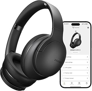 DOQAUS Bluetooth Headphones Over Ear, W/Bluetooth 5.4 Wireless Headphones, 90 Hours Playtime, 9 EQ Modes, HiFi Stereo Bas...