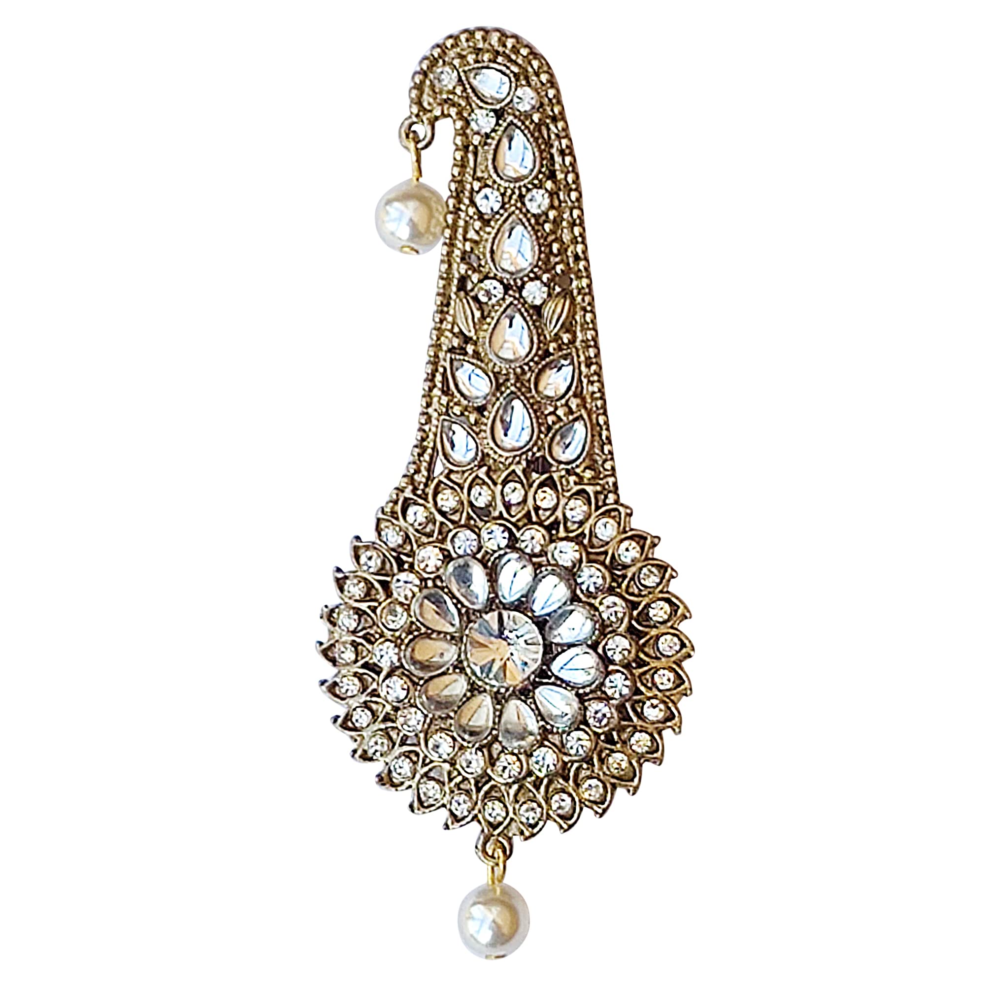 FURE Floral Classic Metal Kilangi Brooch (Golden) for Men (B0BFVPHJFZ) Amazon Price History, Amazon Price Tracker