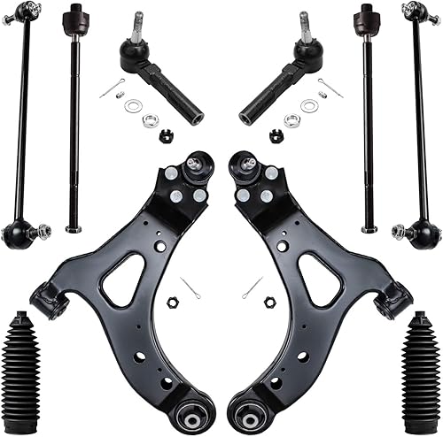 Miniatura 172 de Detroit Axle - Kit de suspensión frontal de 10 piezas para Ford Ranger Mazda B2300 B2500 B3000 B4000, 2 brazos de control superiores, 2 rótulas