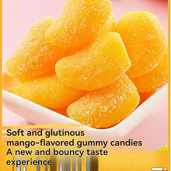 Big Mango Gummy Candy 1 Pounds Mango Flavored Gummy Candy Snack