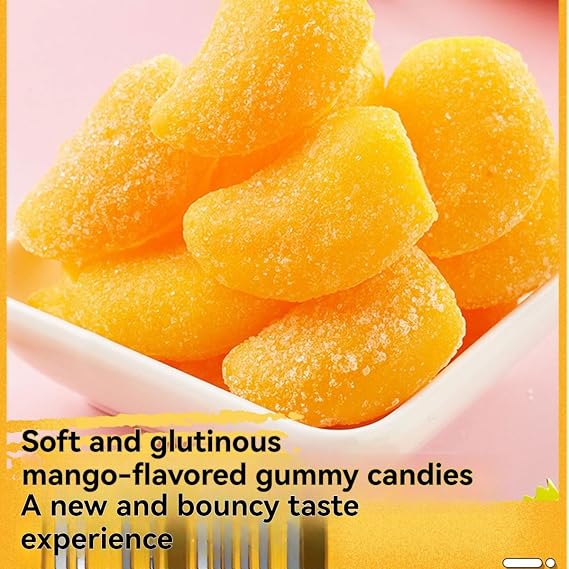 Big Mango Gummy Candy 1 Pounds Mango Flavored Gummy Candy Snack