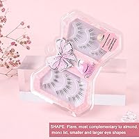 Vista 5 de Pestañas postizas profesionales para negocios, pestañas finas coreanas para reuniones de negocios, entrevistas, maquillaje, volumen de larga