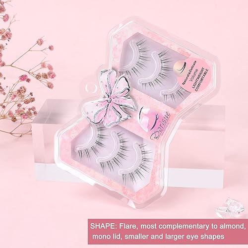 Miniatura 5 de Pestañas postizas profesionales para negocios, pestañas finas coreanas para reuniones de negocios, entrevistas, maquillaje, volumen de larga