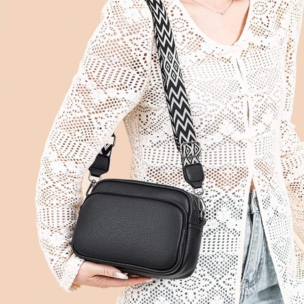Leather Crossbody Bag and Accessories, Leather Crossbody Bags for Women, Trendy Purses Handbags