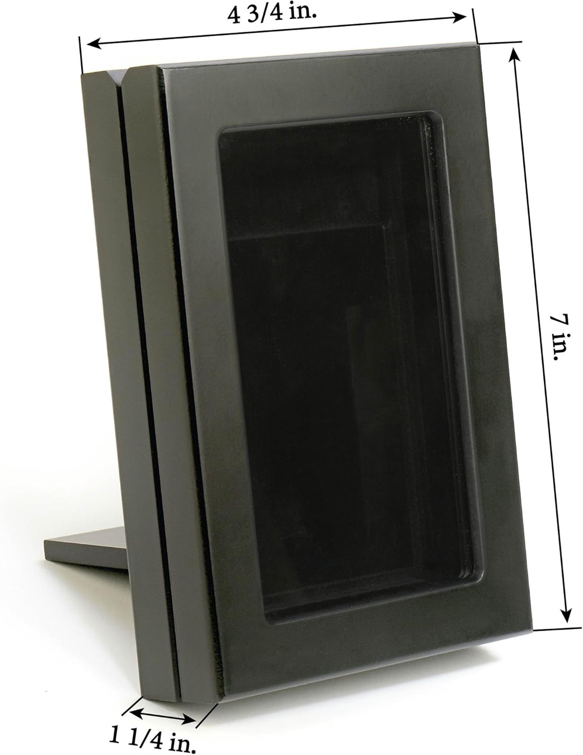 LIGHTHOUSE - Presentation Case for One Graded Trading Card Holder VOLTERRA Box for One PSA Holder Black Matte Finish with Easel and Wall Hanger (4 3/4" x 7 x 1 1/4")