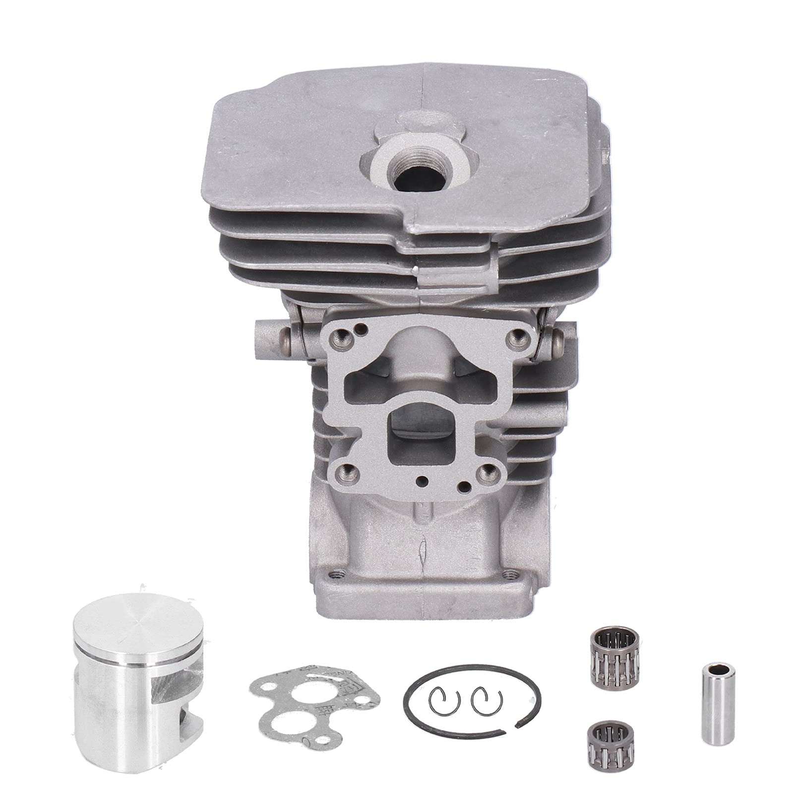 Kit Testata, Kit Cilindro in Lega di Alluminio ad Alto Contenuto di silicio, Kit guarnizioni pistone Cilindro da 41 mm, Accessori di Ricambio per Cilindro Motosega