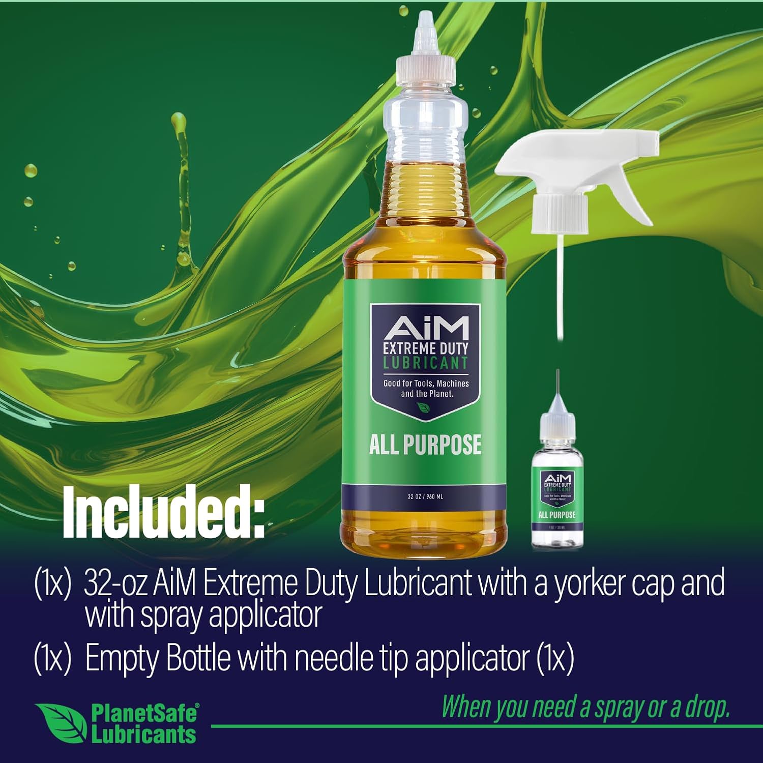 PlanetSafe Treadmill Lubricant for Belt - Large Kit - Oil for Treadmill Belt - Ideal Treadmill Lube & Oil Solution - Walking Pad Lubricant for Maintenance - VersaClimber Endorsed - Made in The USA!