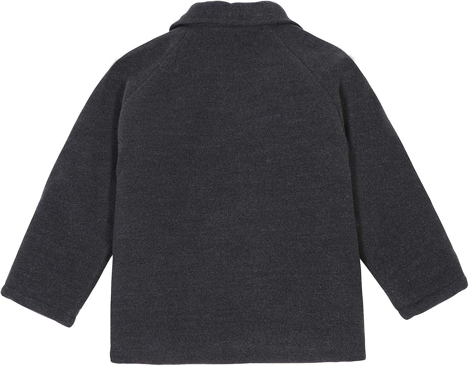 Simple Rear View of a Dark Wool Blend Pea Coat