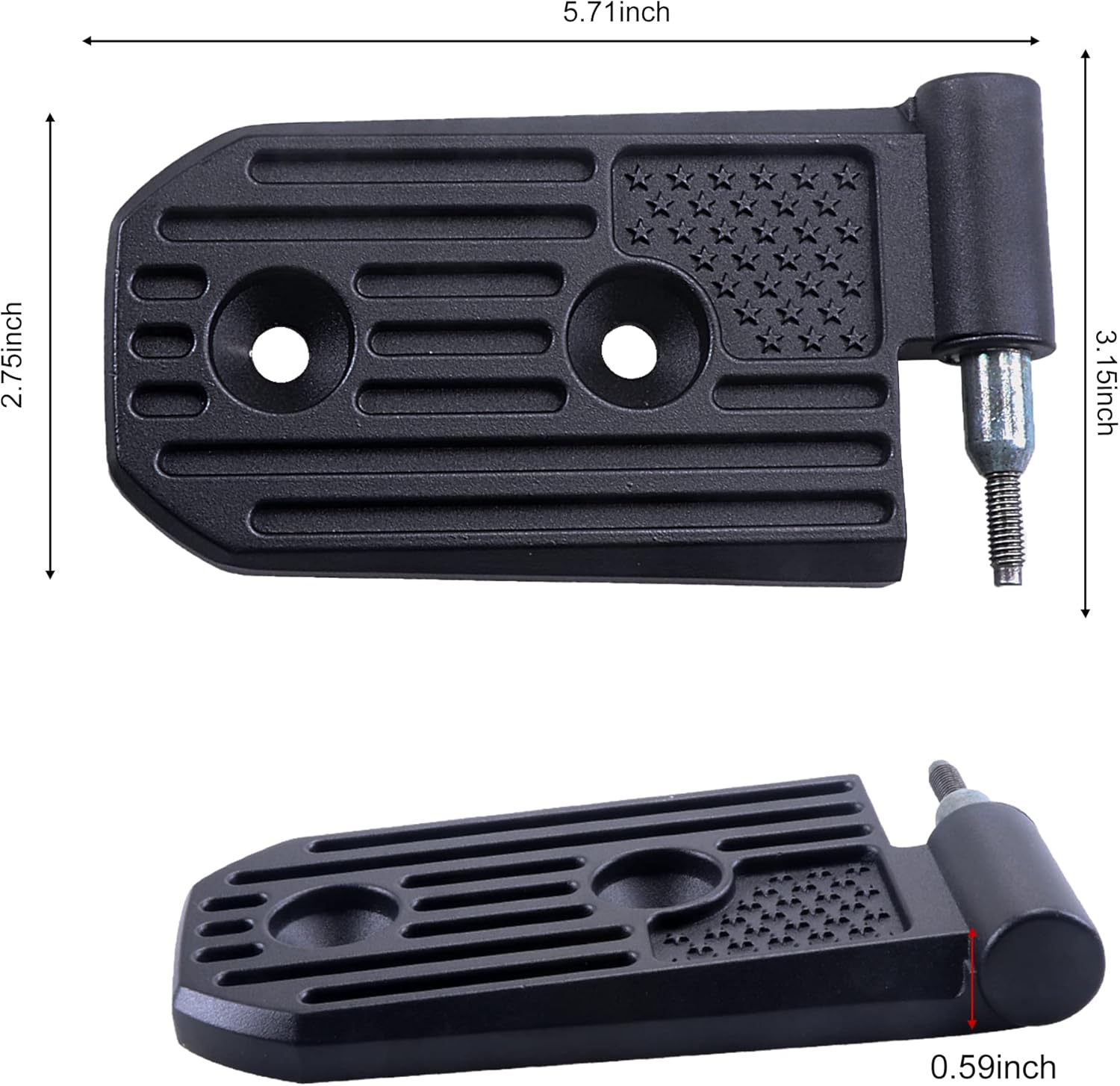 BESTAOO Door Hinge Kit for 2018-2024 2025 2026 Jeep Wranlger JL JLU & Gladiator JT Unlimited Rubicon Sahara Sports Accessories, Aluminum Alloy, Black, 8 Piece