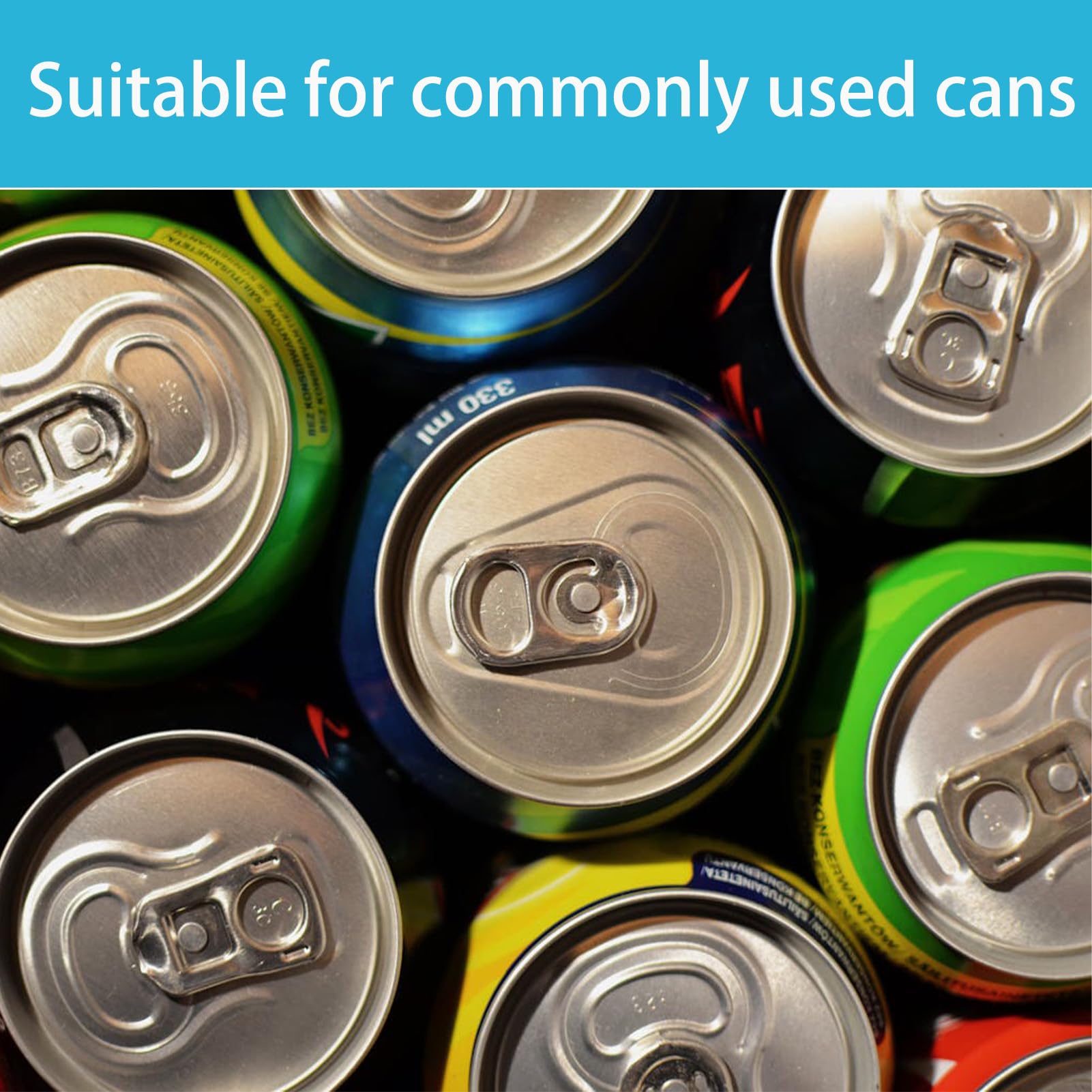 6 Tappi In Silicone Per Lattine - Copri Lattine Riutilizzabili Con Foro Per Cannuccia, Multicolore - Foto 6