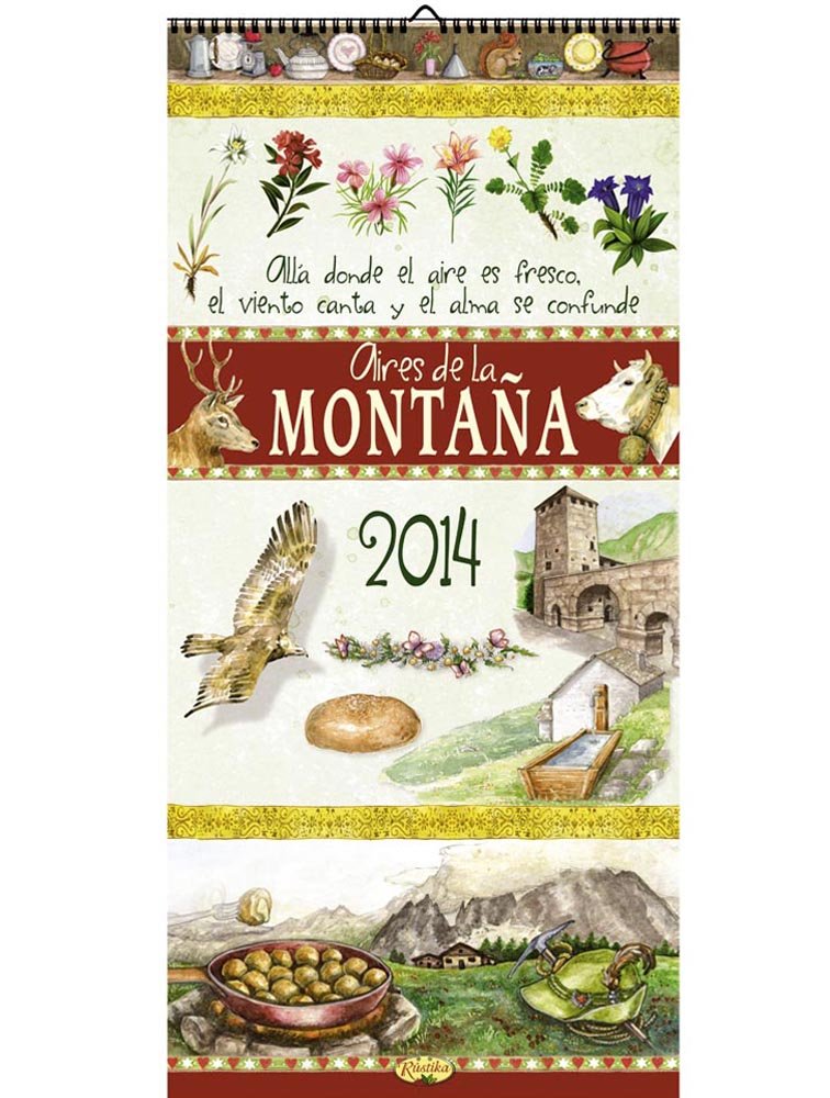 Aires de la montaña (Calendario 2014 (20,5 x 43 cm)) (Spanish Edition)