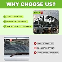 Vista 6 de PARRATI® Repuesto de limpiaparabrisas trasero de 11 pulgadas para Jeep Grand Cherokee 2014-2023/Kia Rio 2012-2023 Soul 2010-2019/Chevy HHR