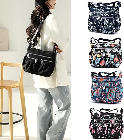 Borsa In Tessuto A Rete Beige Con Fibbia Floreale Kaki – Tracolla A Maglia Retrò Per Spiaggia E Viaggio - 4
