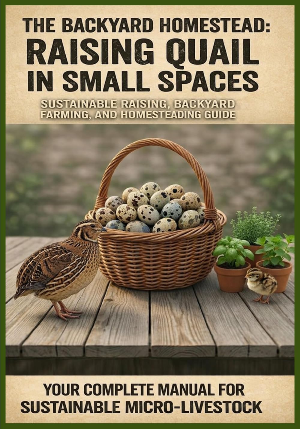 The Backyard Homestead: Raising Quail in Small Spaces: Sustainable Raising Backyard Farming, Homesteading Guide for One Acre (Abundance on One Acre ... Poultry, Quails and Waterfowl and More)