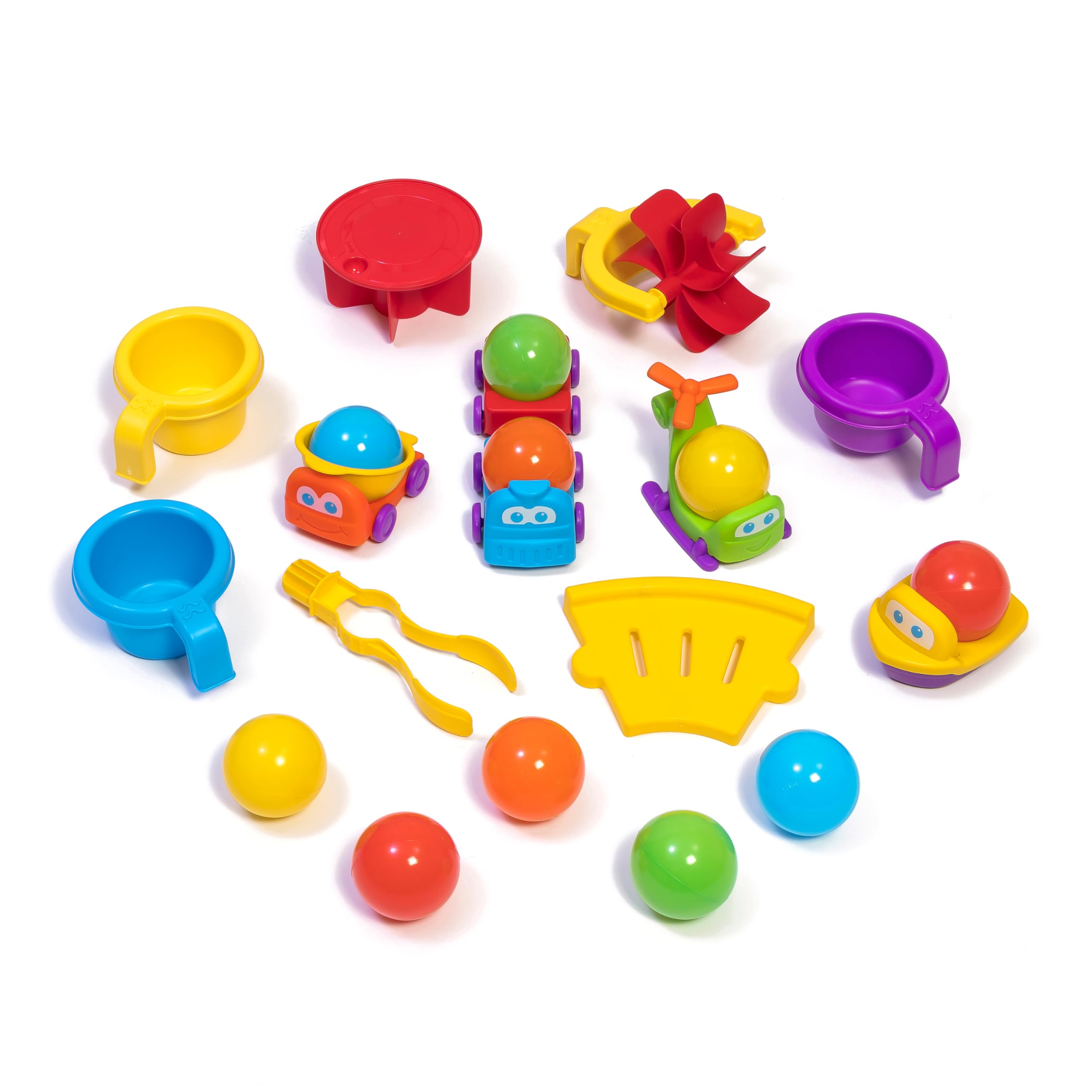 Step2 Ball Buddies Mesa de Juego acuatica con Pelotas | Mesa de Agua con Juego de Accesorios de 23 Piezas | Mesa de Juego acuatica de Jardin para ninos o Mesa de Pelotas de Interior.