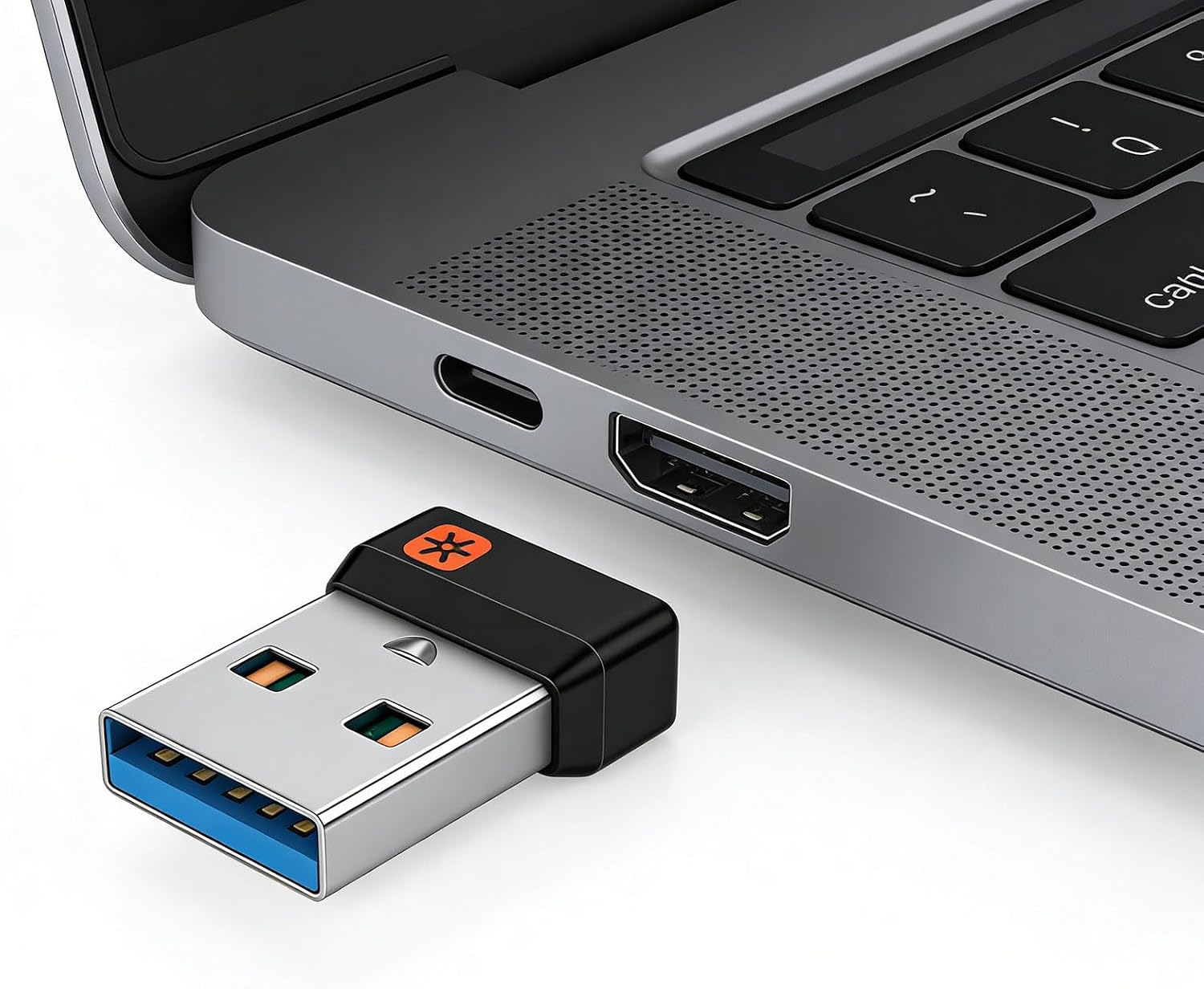 6 Channel USB Unifying Receiver, Mini Wireless Adapter for Keyboard Mouse, 6 in 1 Dongle for Home Office Gaming Peripherals, Tiny Receiver Adapter