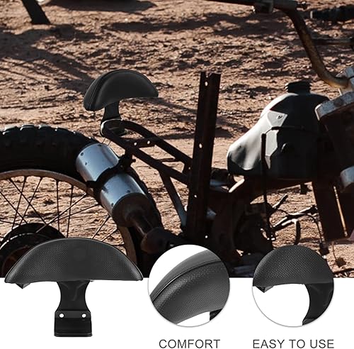 Miniatura 9 de Milisten Asiento de bicicleta Respaldo de sillín eléctrico Asiento trasero de bicicleta Cojín de seguridad de cuero respaldo trasero respaldo de