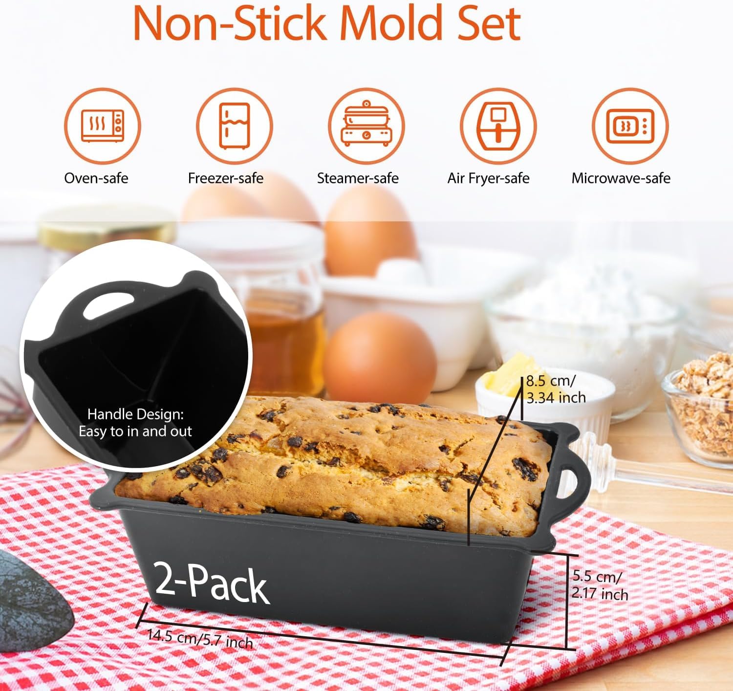 Stampo in Silicone Friggitrice ad Aria Calda per Ninja AF500EU Accessori