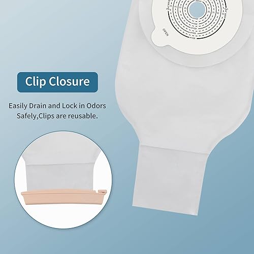 Miniatura 4 de 10 bolsas de colostomía, bolsa de ostomía de una pieza, bolsa drenable para ostomía para el cuidado del estoma de ileostomía, corte para adaptarse a